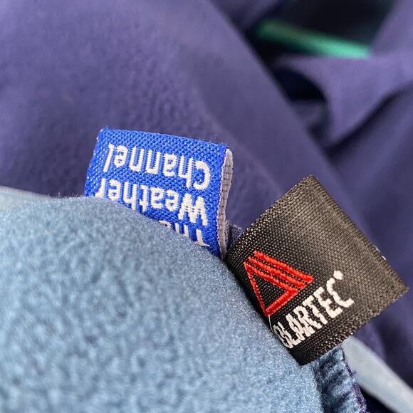 L.L. Bean Full Zip Fleece Sweater Vest Men's XL Blue Outdoors Hiking Cabincore - Picture 8 of 9